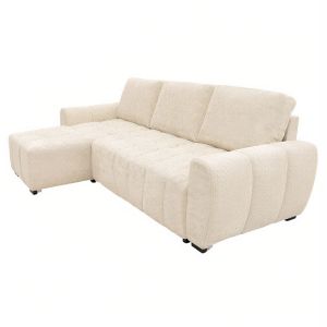 Vivad reversible sofa bed with beige fabric 275x164x91cm