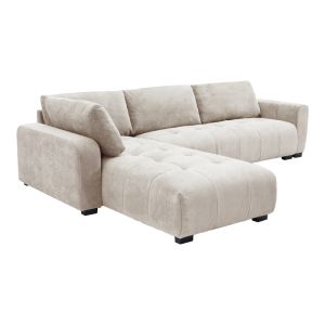 Gianco reversible corner sofa with beige fabric 298x208x85cm