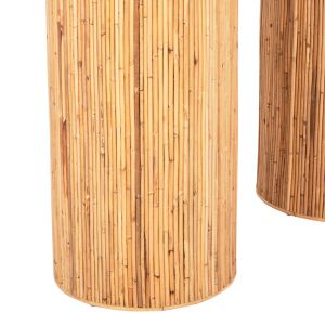 Овална конзолна маса Gatsby, натурален ратан 110x45x74,5hcм Hm9871