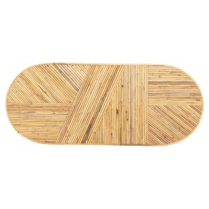Овална конзолна маса Gatsby, натурален ратан 110x45x74,5hcм Hm9871