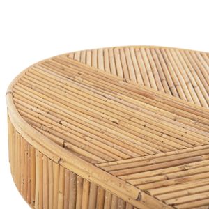 Овална конзолна маса Gatsby, натурален ратан 110x45x74,5hcм Hm9871