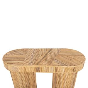 Овална конзолна маса Gatsby, натурален ратан 110x45x74,5hcм Hm9871