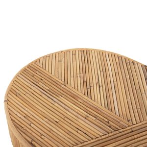 Овална конзолна маса Gatsby, натурален ратан 110x45x74,5hcм Hm9871