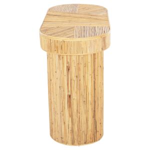 Овална конзолна маса Gatsby, натурален ратан 110x45x74,5hcм Hm9871