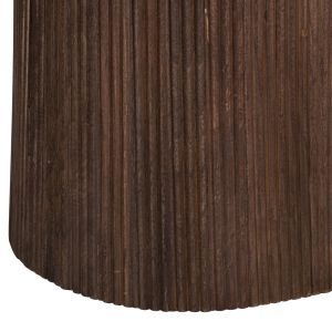 Oval dining table Purger Hm9715 solid mango wood with white marble top 180x90x76hcm
