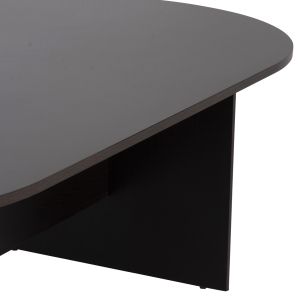 Oval conference desk Sienna, melamine in wine 240x120x75hcm Hm2134,02