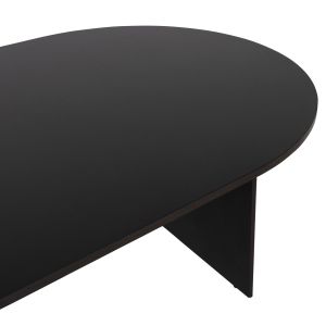 Oval conference desk Sienna, melamine in wine 240x120x75hcm Hm2134,02
