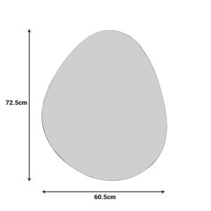 Hahoe mirror 60x1x72.5 cm