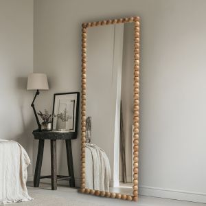 Огледало Ledalo от дърво в естествен нюанс 45x4.5x130см