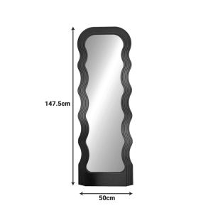 Огледало Spejo черно Pp 50x2.8x147.5см