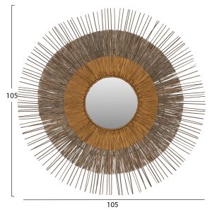 Mirror in natural gold color Hm7798