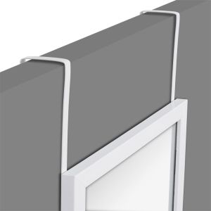 Door mirror with polyresin frame white 34x1.7x94cm