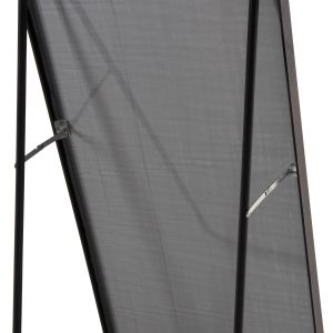 Огледало за под Boely Hm9577,01 с алуминиева рамка цвят черен 40x35x160hcm
