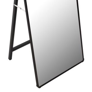 Огледало за под Joely Lorens Hm9578,01 с черна алуминиева рамка н 40x31x160hcm