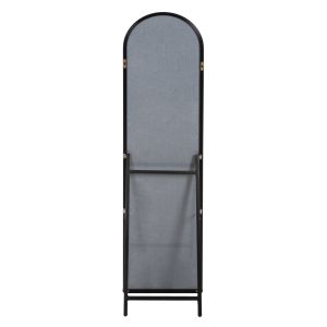 Огледало за под Joely Lorens Hm9578,01 с черна алуминиева рамка н 40x31x160hcm