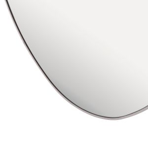 Wall mirror Hm4488.05 MDF frame in white marble color 50x80hcm.