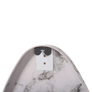Wall mirror Hm4488.05 MDF frame in white marble color 50x80hcm.
