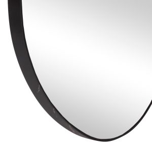 Wall mirror Hm4488.01 MDF frame in black marble color 50x80hcm.