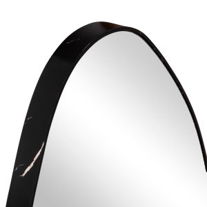 Wall mirror Hm4488.01 MDF frame in black marble color 50x80hcm.