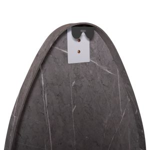 Wall mirror Hm4488.02 MDF frame in gray marble color 50x80hcm.