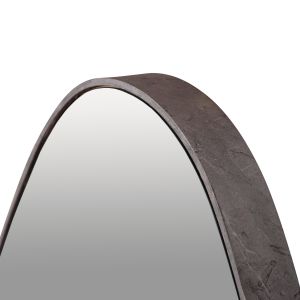 Wall mirror Hm4488.02 MDF frame in gray marble color 50x80hcm.