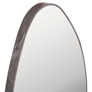 Wall mirror Hm4488.02 MDF frame in gray marble color 50x80hcm.