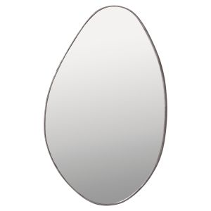 Wall mirror Hm4488.02 MDF frame in gray marble color 50x80hcm.