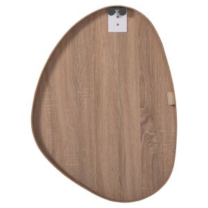 Wall mirror Irregu Hm4487.03 MDF frame in natural wood color 60x80hcm.