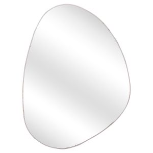 Wall mirror Irregu Hm4487.05 MDF frame in white marble color 60x80hcm.