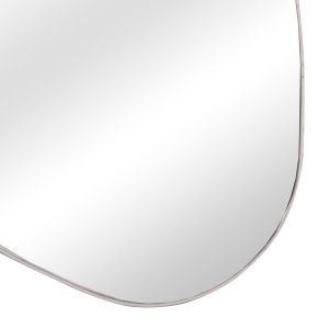 Wall mirror Irregu Hm4487.05 MDF frame in white marble color 60x80hcm.