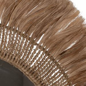 Round mirror in natural color Hm7736
