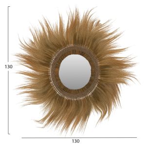 Round mirror in green Hm7802