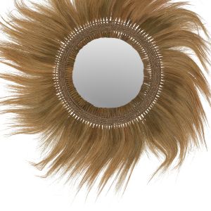 Round mirror in green Hm7802