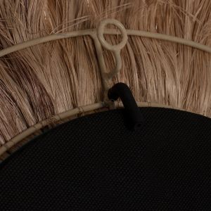 Round mirror in natural color Hm7731