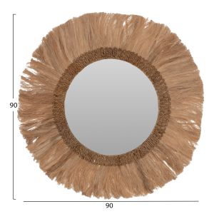 Round mirror natural color hm7730
