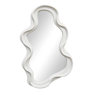 Liquid polypropylene mirror in white shade 26x2.7x39cm