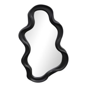 Mirror made of liquid polypropylene in black color 26x2.7x39cm