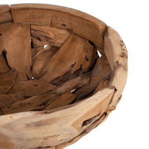 Base for coffee table made of teak wood in natural color Naturally D100x43.5hcm Hm4279 the top is not included!