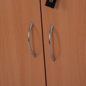 Office bookcase in oak color with 2 doors 80x40x180cm Hm2014,01