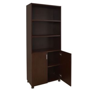Office bookcase in wine color 80x40x190cm Hm2055,12