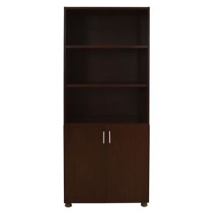 Office bookcase in wine color 80x40x190cm Hm2055,12