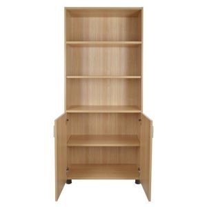 Office bookcase in oak color 80x40x190cm Hm2055,11