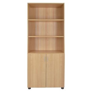 Office bookcase in oak color 80x40x190cm Hm2055,11