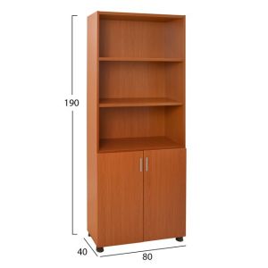 Office bookcase in cherry color 80x40x190cm Hm2055,13