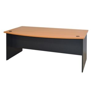 Office desk 180x93.5x74.6cm in gray-oak Hm2017.01