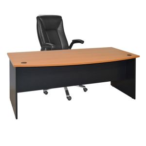 Office desk 180x93.5x74.6cm in gray-oak Hm2017.01