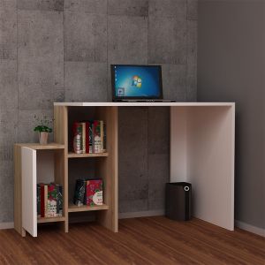 Офис бюро Kely в цвят бял дъб 113х45х74cm