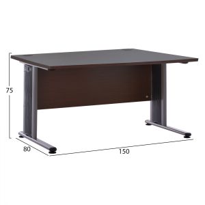Office desk in wine color 150x80x75cm Hm2045,02