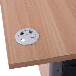 Office desk in oak color 120x72x75cm Hm2044,01