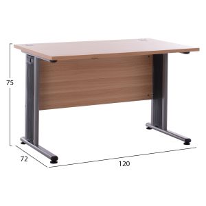 Office desk in oak color 120x72x75cm Hm2044,01